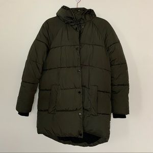 ONLY Green Puffer Jacket | S